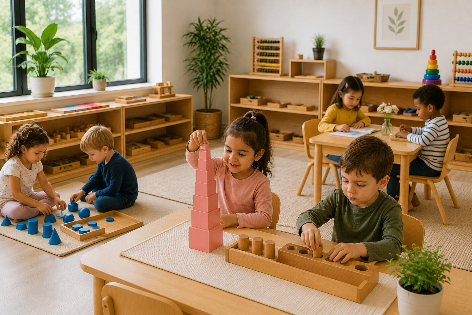 Children Engaged in Activities at a Day Care Porter Ranch Classroom